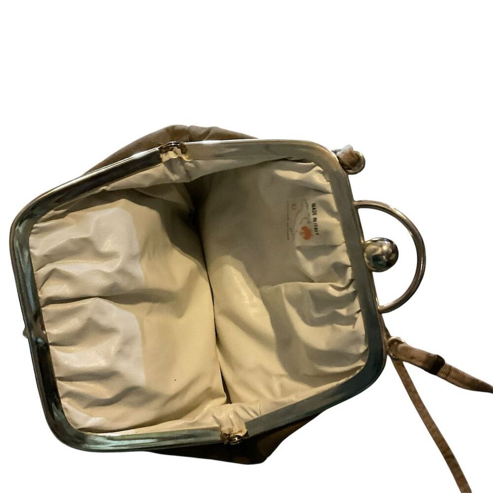 Women's Brown Shoulder Bag Clasp Closure - Picture 8 of 9